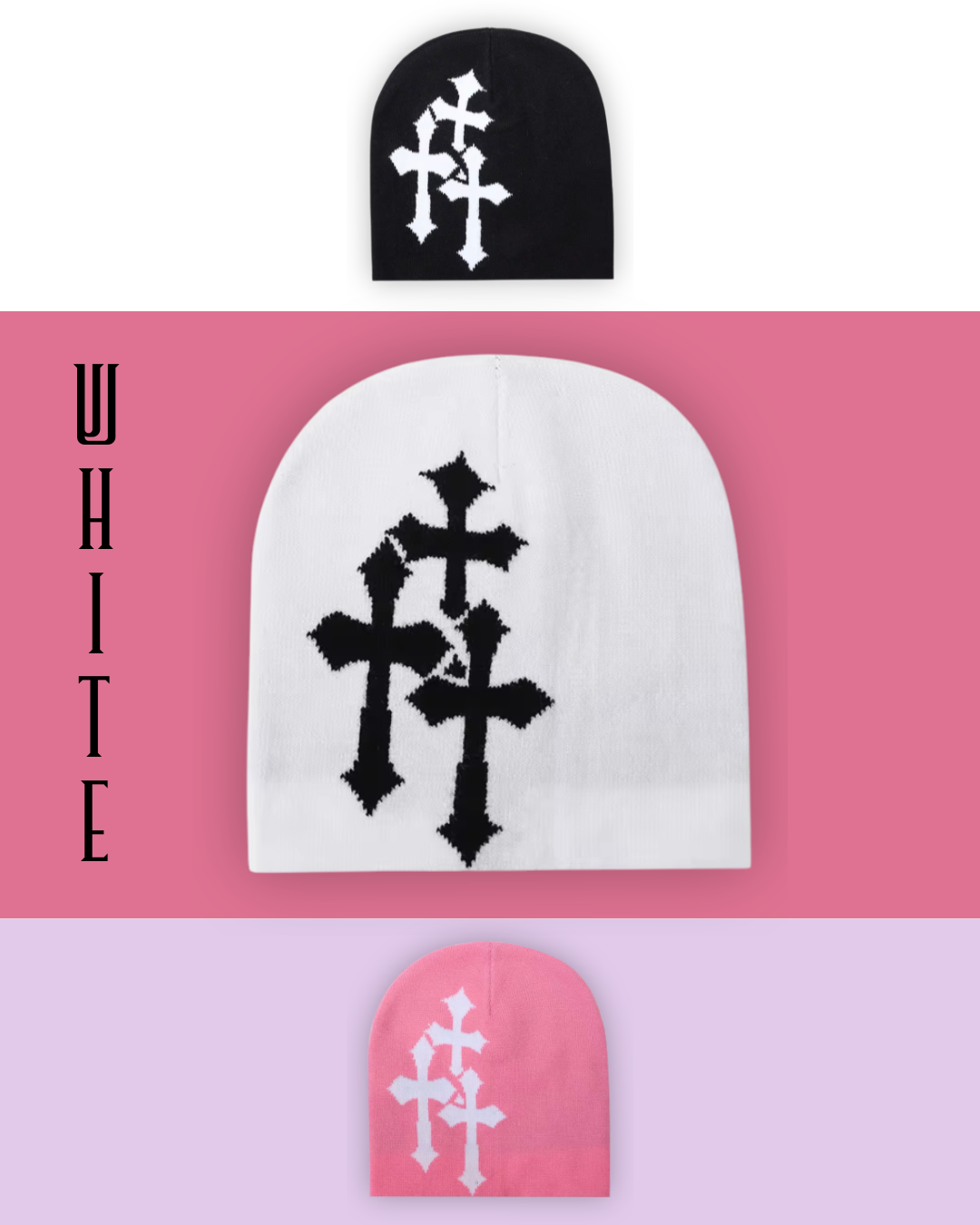 Triple Cross Beanie