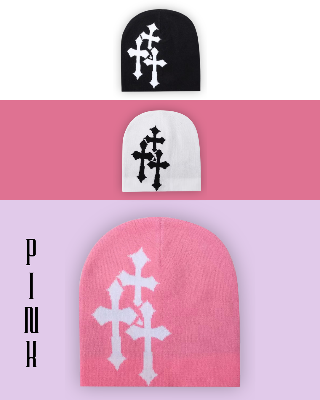 Triple Cross Beanie