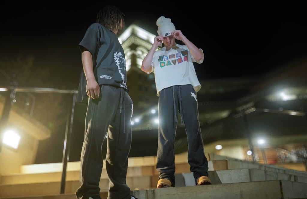 Baggy Acid Washed Sweats