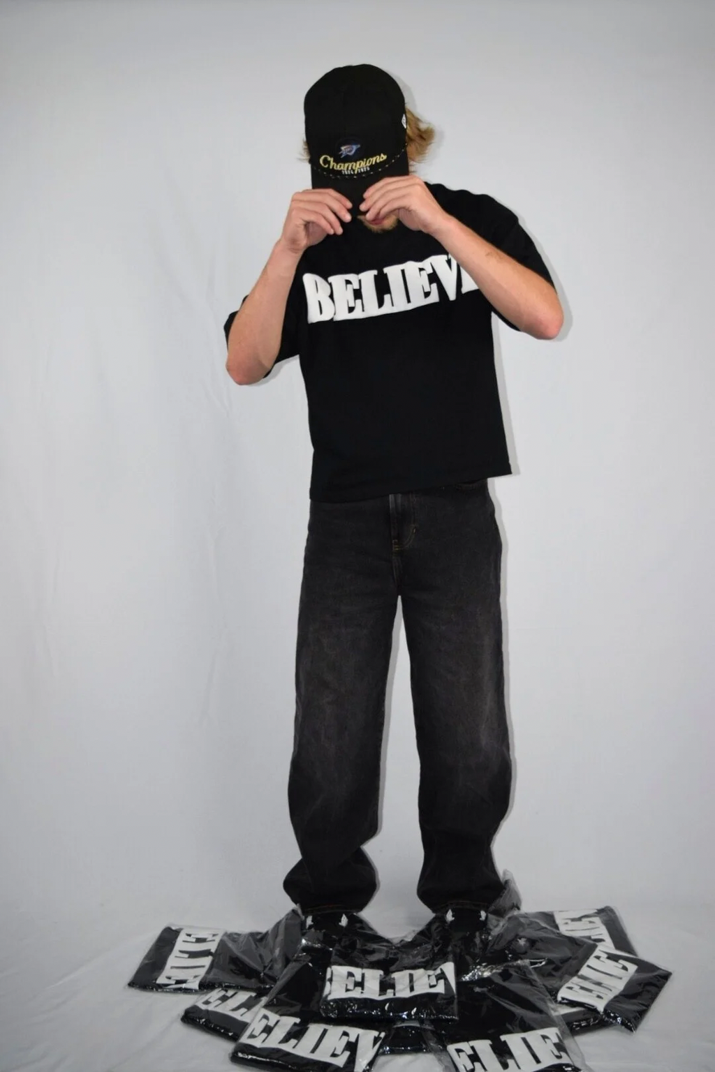 "BELIEVE" Heavy Oversized Tee