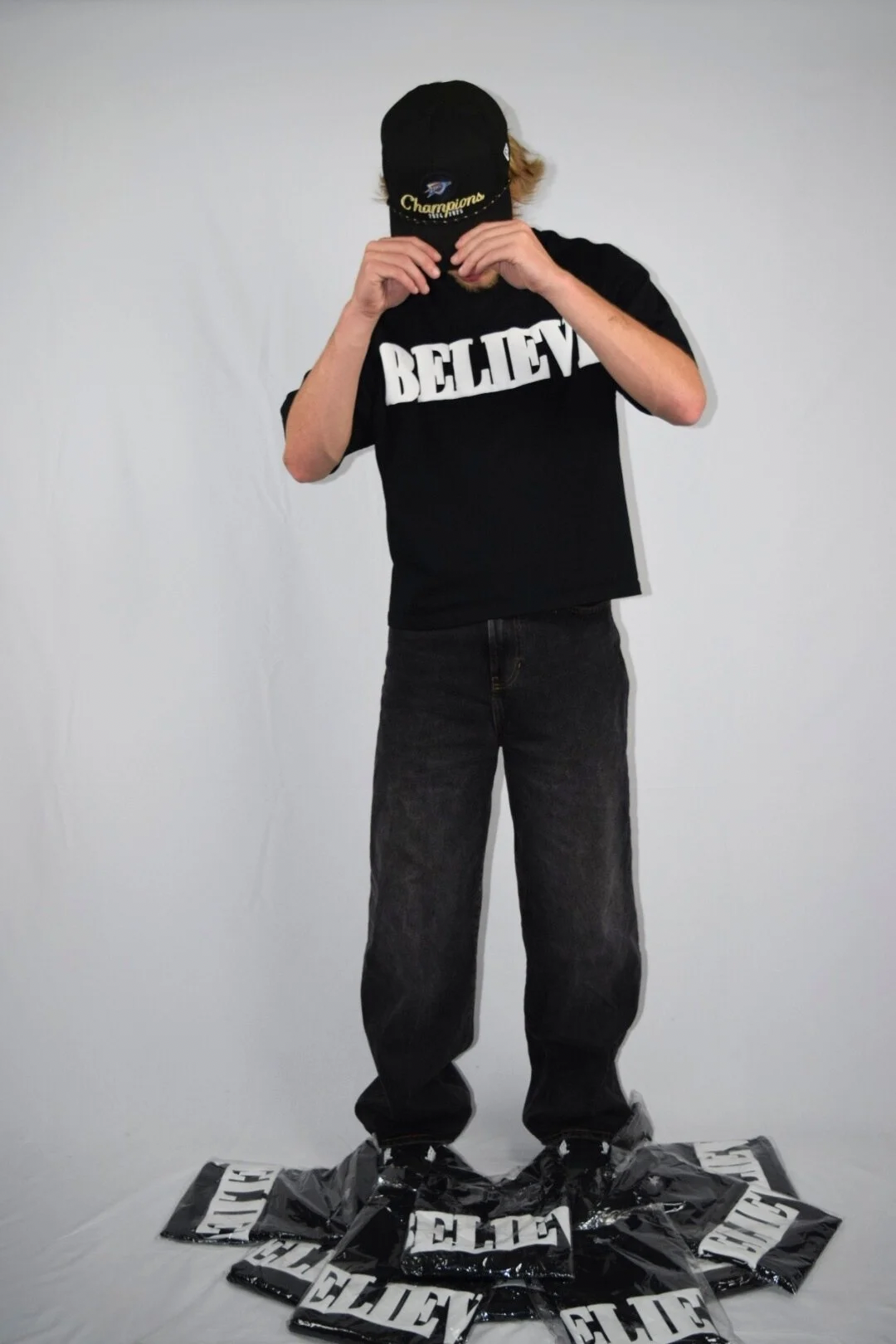 "BELIEVE" Heavy Oversized Tee