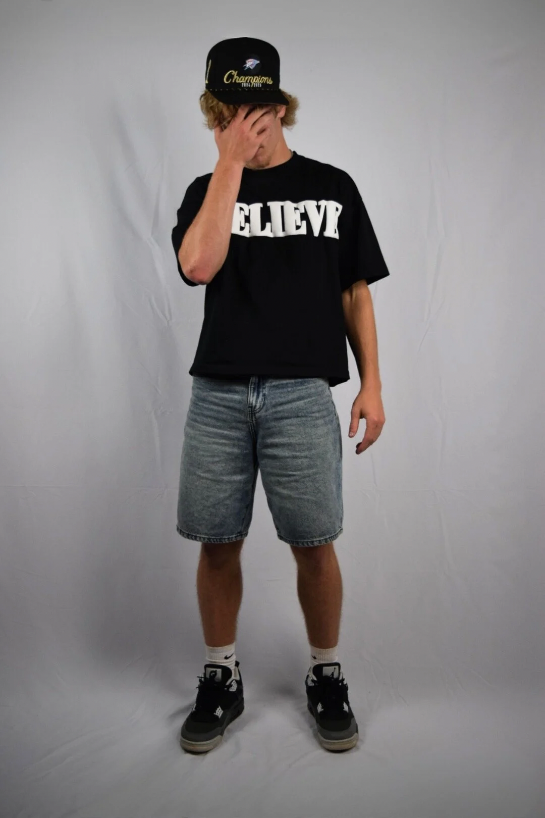 "BELIEVE" Heavy Oversized Tee