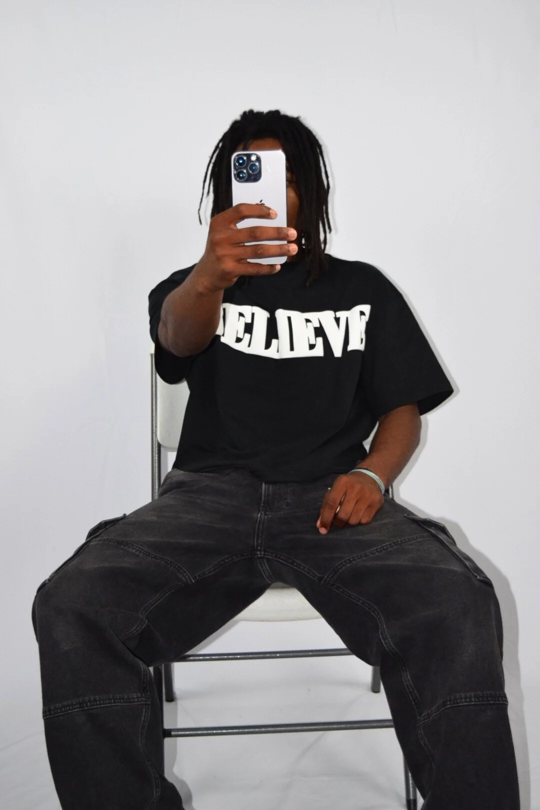 "BELIEVE" Heavy Oversized Tee